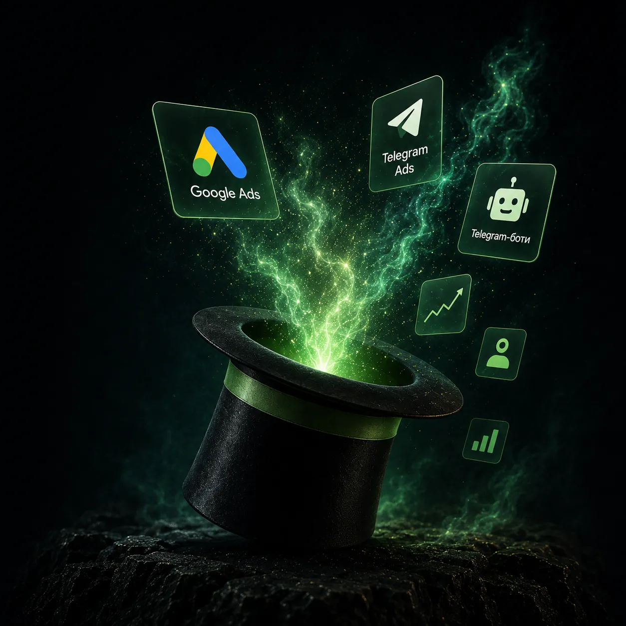 AdWizard — рекламна магія: Google Ads, Telegram Ads, Telegram-боти